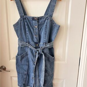 Habitual Blue Denim Smocked Dress Size Large